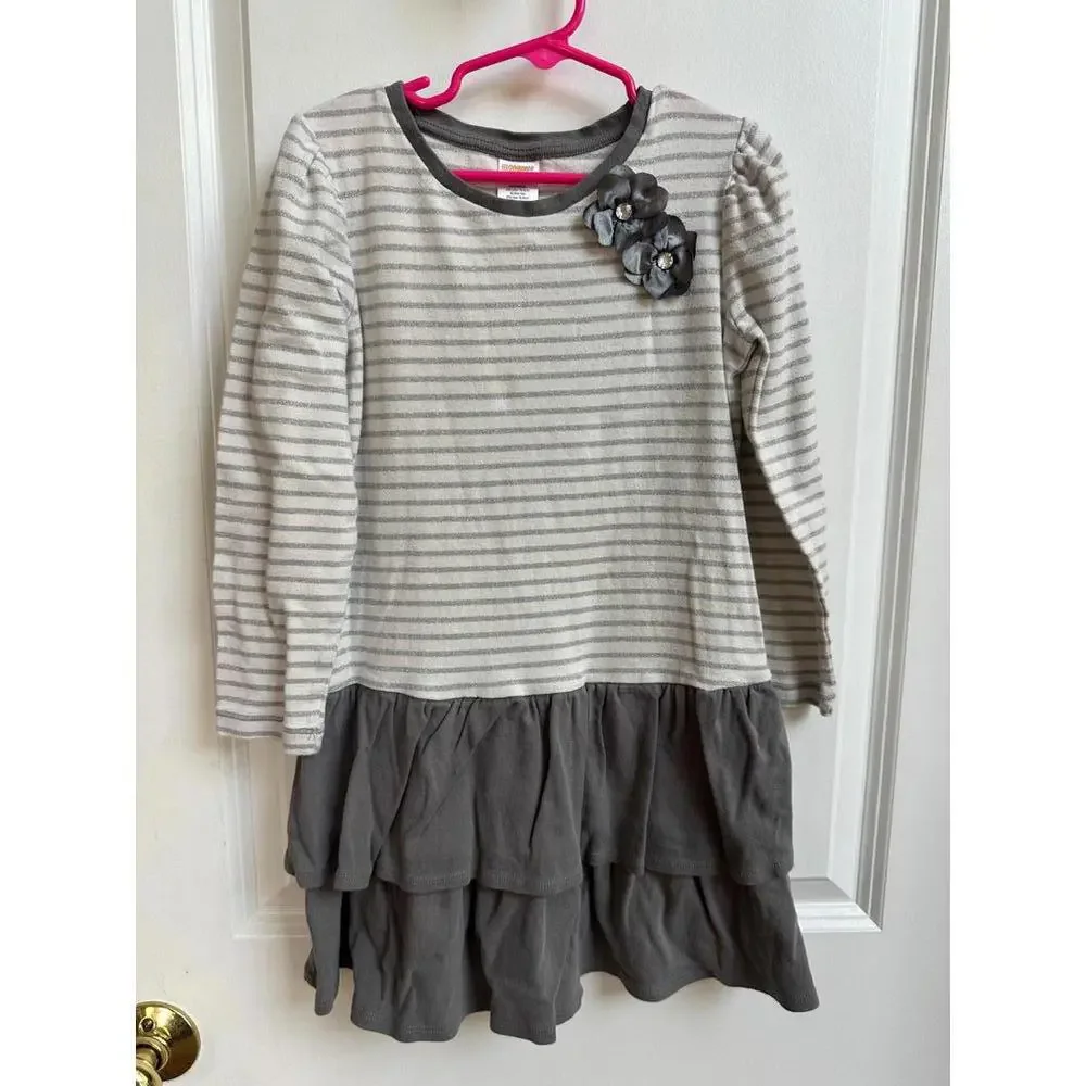 7 Gymboree Gray Sparkle Dress‎